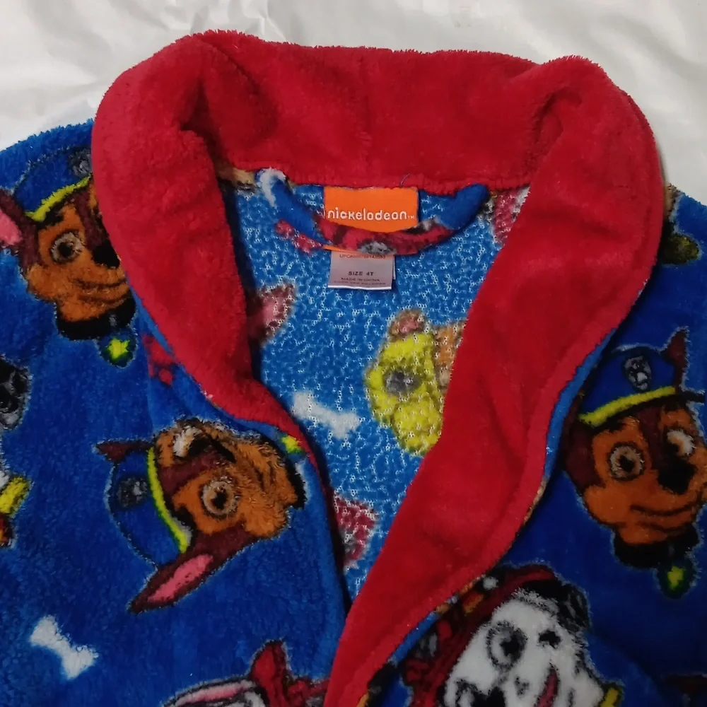 Nickelodeon Blue and Red Kids Pajama Robe - Picture 2 of 11